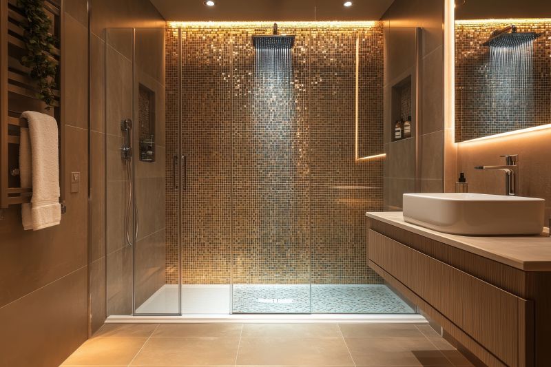 Spa Bathroom Featuring Rainfall Shower